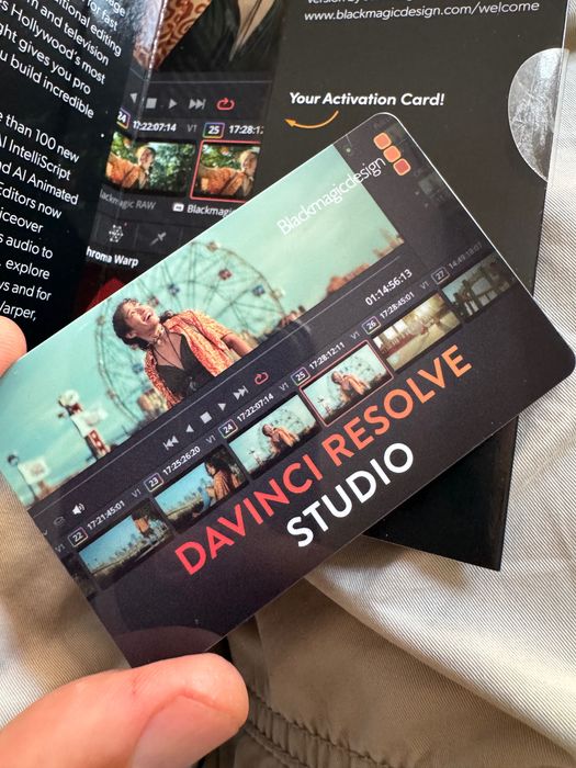 Софтуер за монтаж и грейдинг DaVinci Resolve Studio 20+