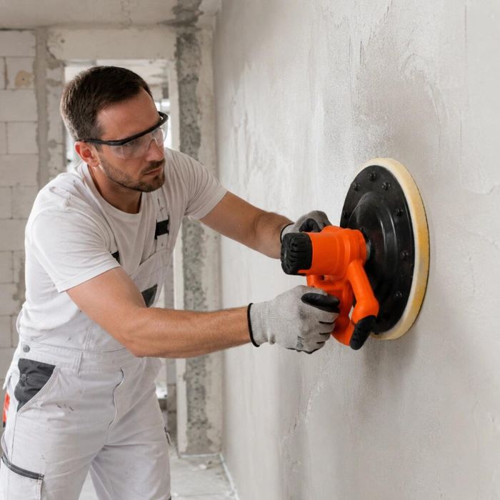 Drisca electrica, masina pentru driscuirea, netezirea si finisarea