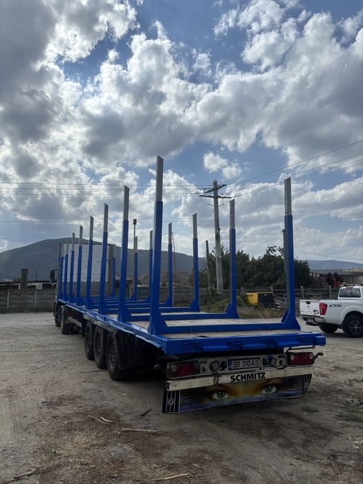 Semiremorca schmitz racoanta transport lemn impecabila buna de lucru 2011