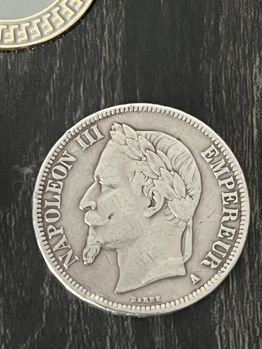 Moneda argint de colectie Napoleon III 1869