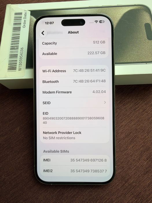 iPhone 15pro 512GB