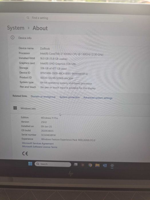 Laptop Workstation HP ZBook Firefly 15 G7 | i7 Gen 10 | 16GB RAM | 512GB SSD