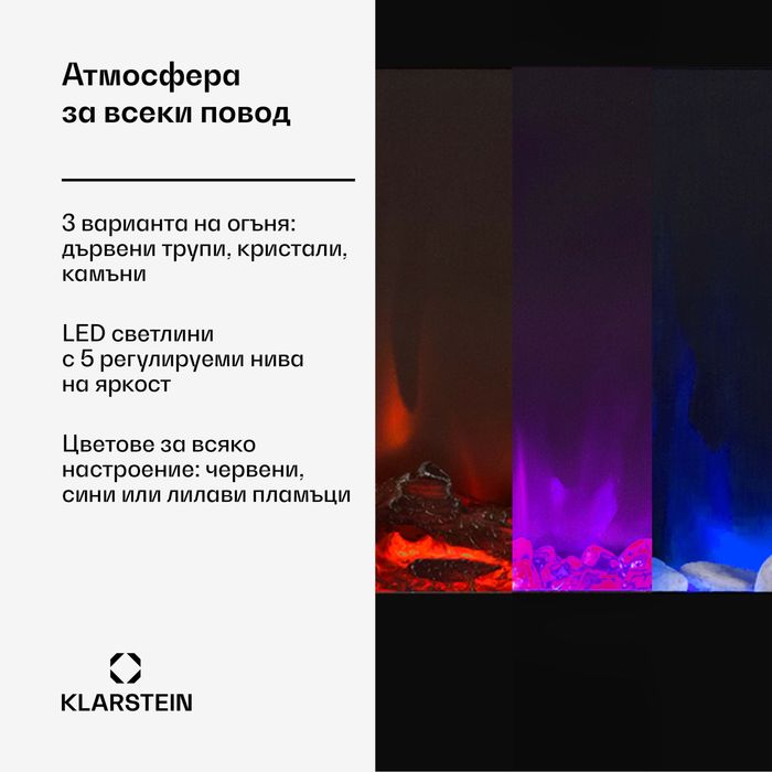 Електрическа Камина 1000w