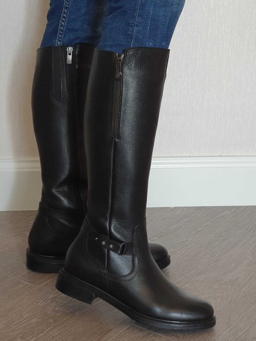 Сапоги НОВЫЕ демисезонные кожанные качественные производство Турция