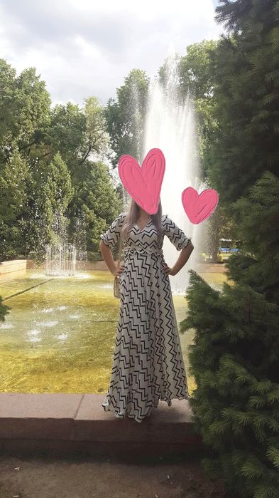 Платье длинное вечернее с поясом