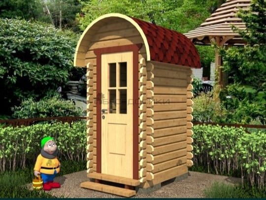 Уличный Деревянные туалет для дачи