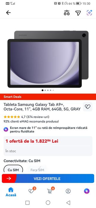 Tabletă samsung a9 5G 11 INCHI