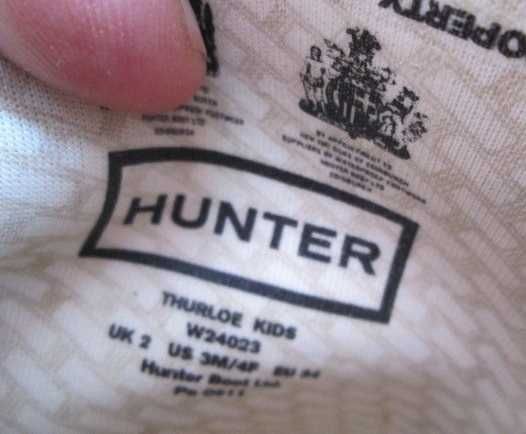 HUNTER нови маркови английски гумени детски боти размер 34.