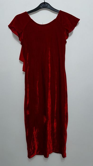 Rochie din catifea roșie mărimea 36