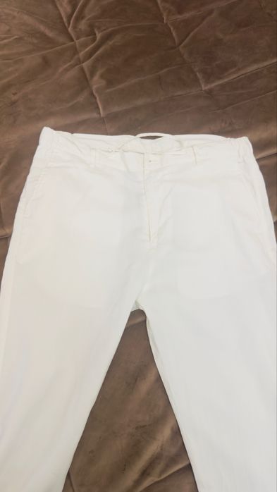 Белые хб летние мужские брюки разм48 Glassman
