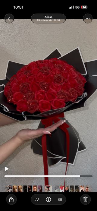 Buchet trandafiri de sapun