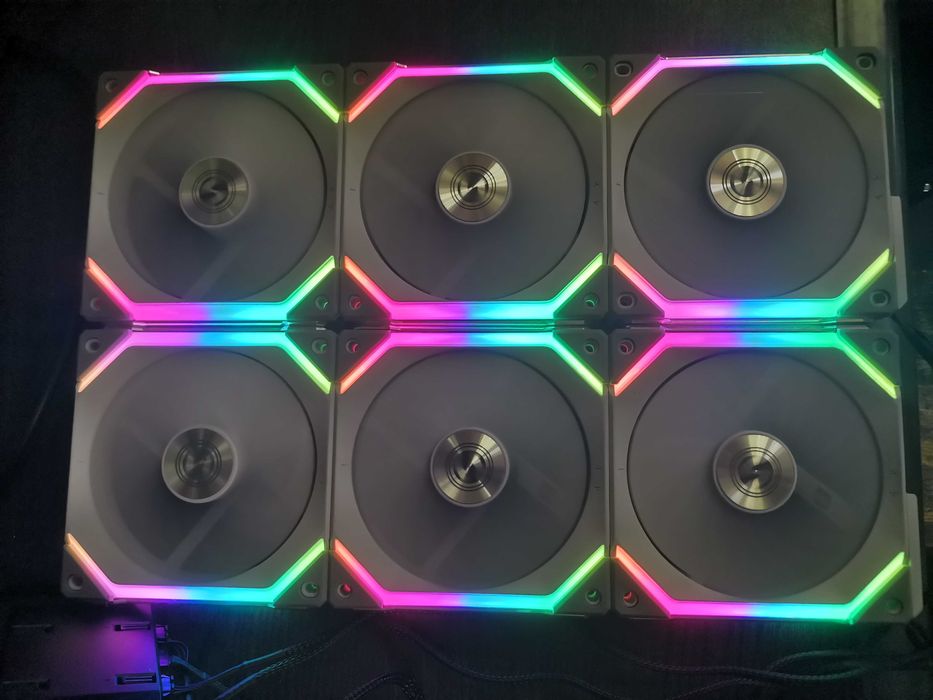 3 X Ventilator Lian Li UNI FAN SL120 RGB PWM White
