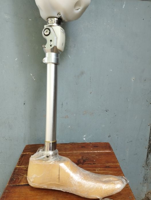 Proteza picior stâng cu articulație.