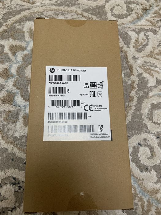 Переходник USB Type-C - RJ-45 HP Adapter G2, BOX