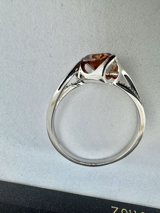 Сребърен пръстен с мойсанит (Диамант) 1 карат