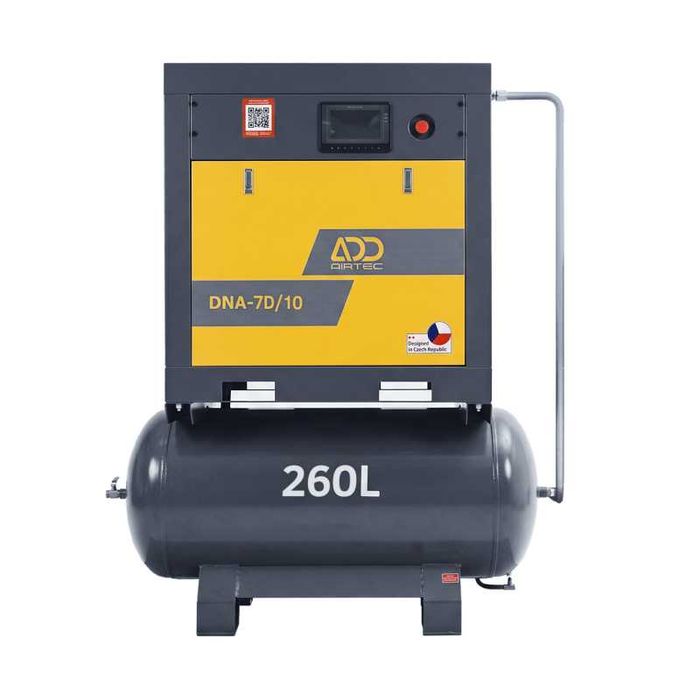 Компрессор винтовой ADD AIRTEC DNA-7D/10 с ресивером