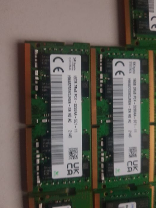 LOT 22X  16GB DDR4 LAPTOP 3200MHz(95%) Memorie Laptop 16GB DDR4 SODIMM