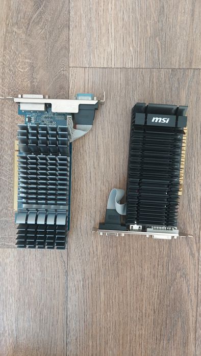 Две видеокарты gt610 2Gb DDR3 (рабочая и на запчасти)