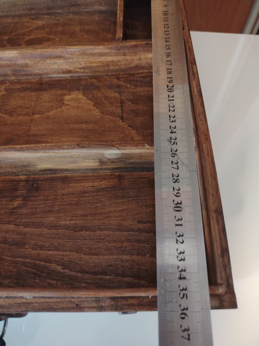 Ретро Дървен куфар за рисуване. 35€.