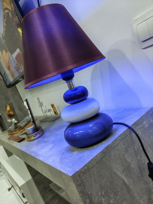Lampă de masă Culoare Albastră