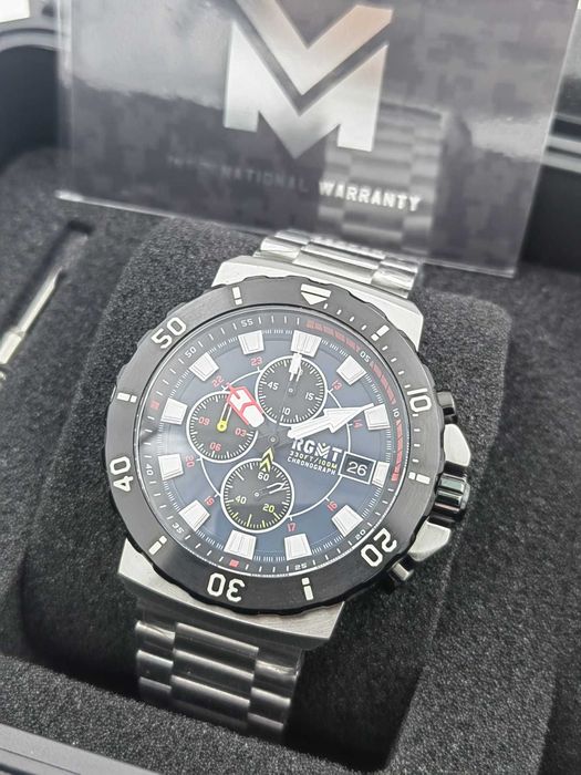 Ceas RGMT Trench Chronograph 47 mm – Navy Blue – Quartz – Full Set
