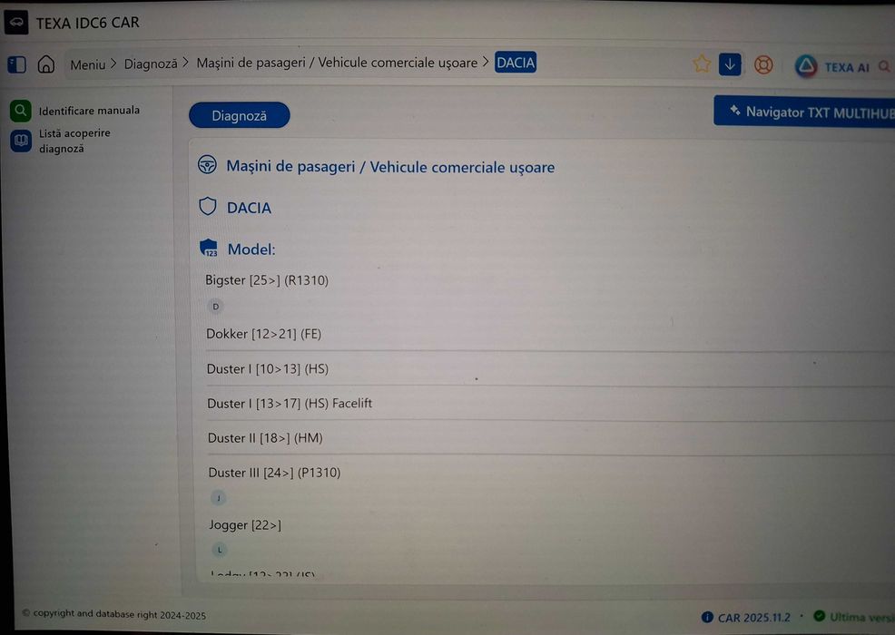 Diagnoza tester TEXA MULTIHUB autoturisme, camioane, utilaje, remorci