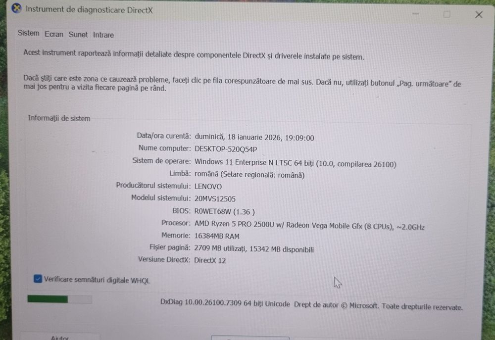 Lenovo A485 amd ryzen 5 16gb ddr4 256gb ssd m2 14" ,,baterie noua,,