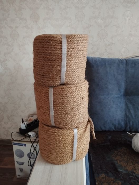 Веревка  джутовая за 1 метр 200 тг