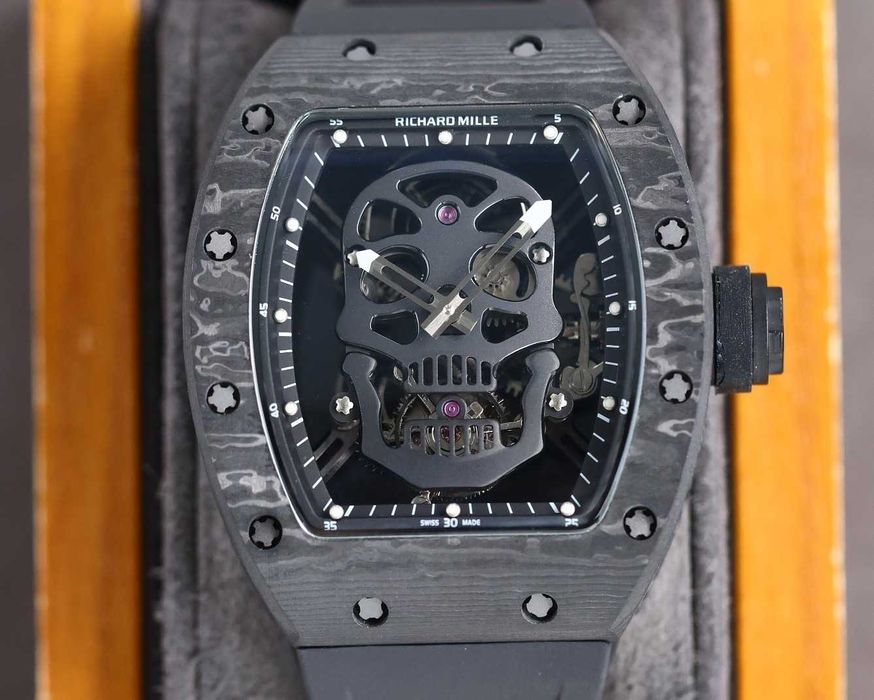 Автоматичен мъжки часовник Richard Mille RM 052 Skull Tourbillon