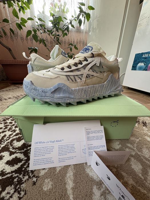 Off-White Out Of Office (OOO) –  White/Blue – mărimea 44