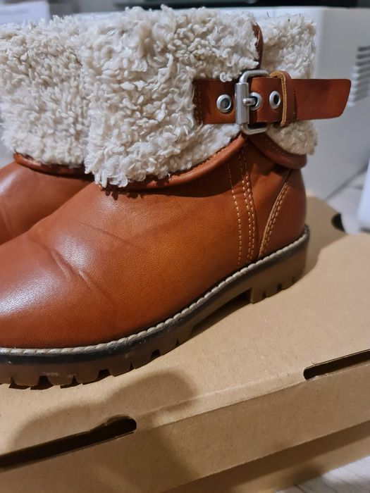 Cizme/ghete piele, zara, marimea 25-30