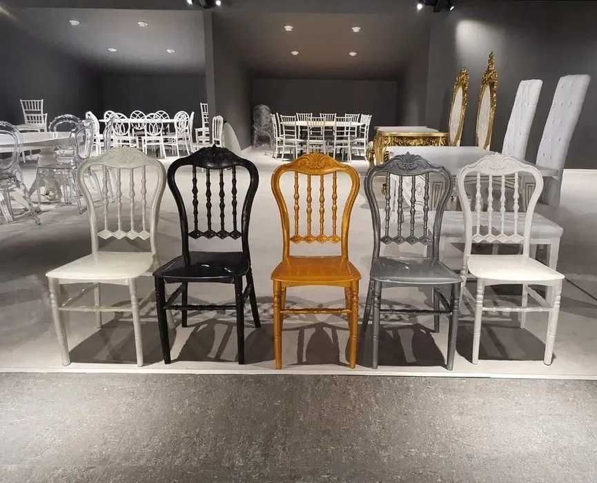 Сватбени столове и маси за градина и закрити помещения различни модели
