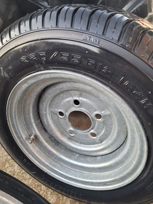 Jante complecte Remorcă, Trelleborg 225/55 B12 (5prezoane)