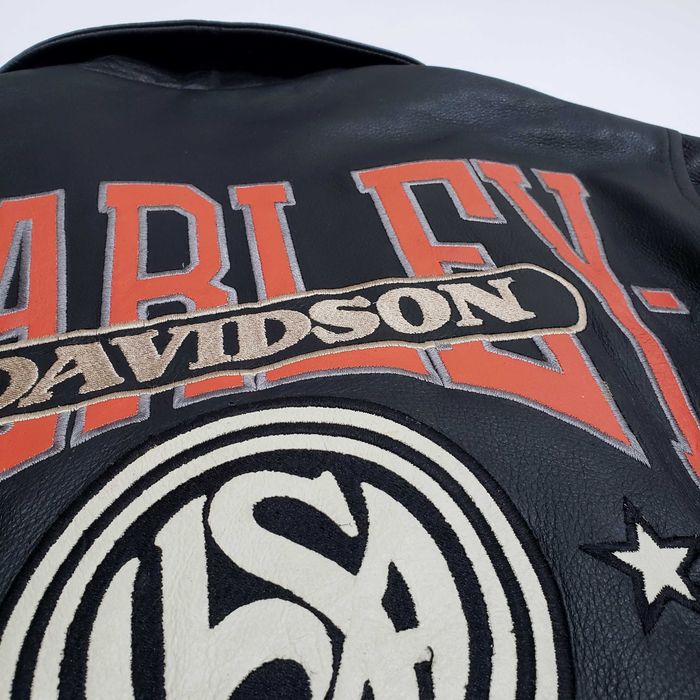 HARLEY DAVIDSON Харли Оригинално Кожено Рокерско Яке Рокерия Кожа L-XL
