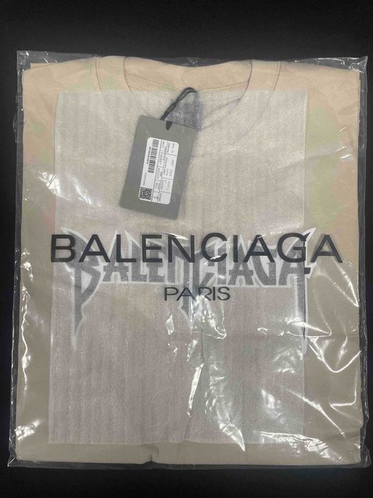 Нови мъжки тениски на BALENCIAGA в черно, бяло и бежаво