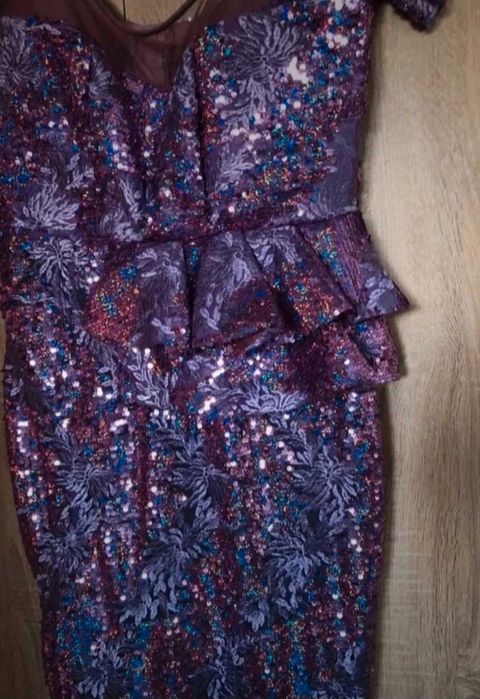 Rochie de seara cu paiete mov