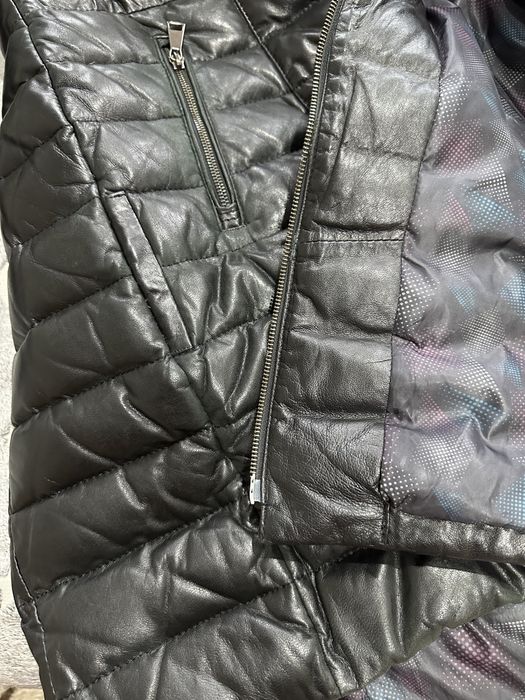 Зимняя коженная куртка