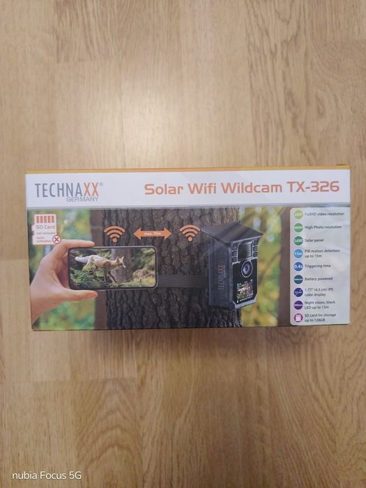 Vând cameră vânătoare/casă Technaxx  Germany  TX-326/ Solar Wi-Fi