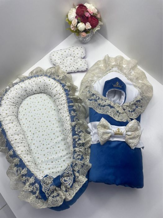 Продам шикарный конверт на выписку с коконам!