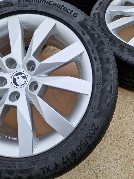 Roti/Jante 5x112 Skoda Octavia3 anvelope vara aprx Noi 205 50 17
