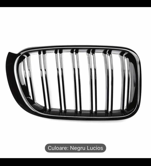 Set Grile/Nari Duble Radiator Bmw M Style X3 F25 X4 F26 2014-2017 Negru Lucios , NOI