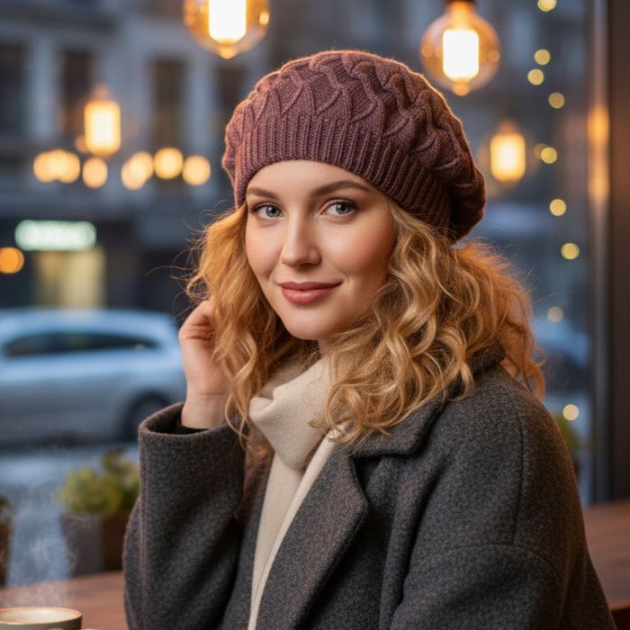 Модерен дамски барет за зимата – Удобство и френски стил