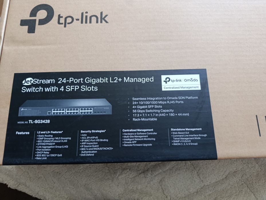Управляемый коммутатор 2 уровня tp-link 48 портов