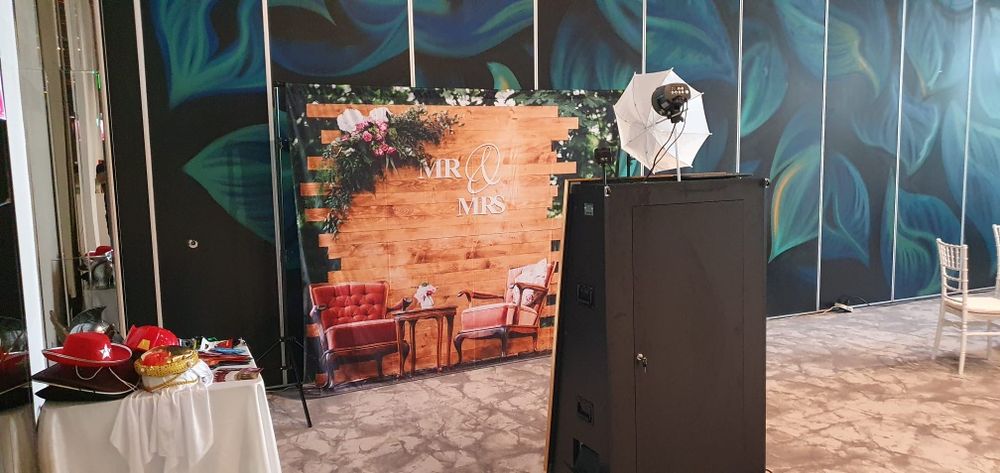 Masina baloane fum Selfie 360 Cabina Foto Oglinda Fum Greu Cigar Bar