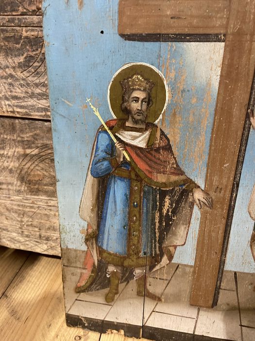 Icoana veche Sfintii Imparati Constantin si Elena