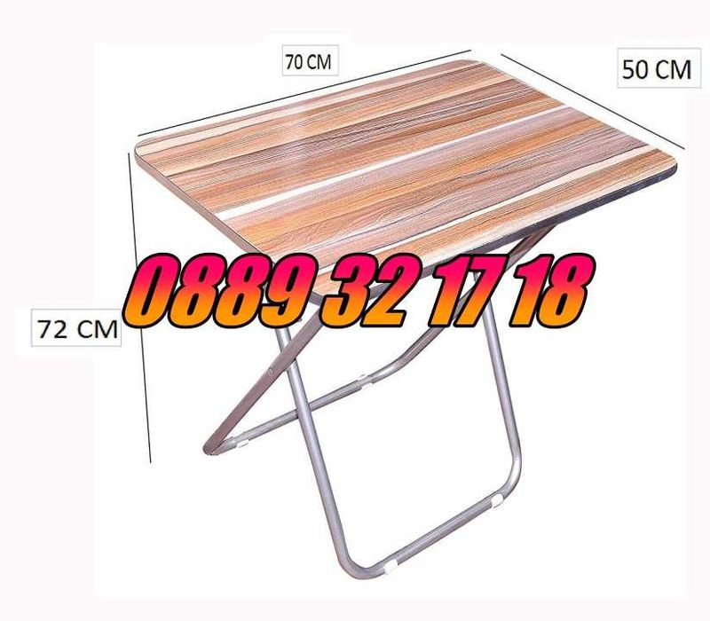 Градинска сгъваема маса 50х70см, 60х70см, 70х70см, сгъваеми столове