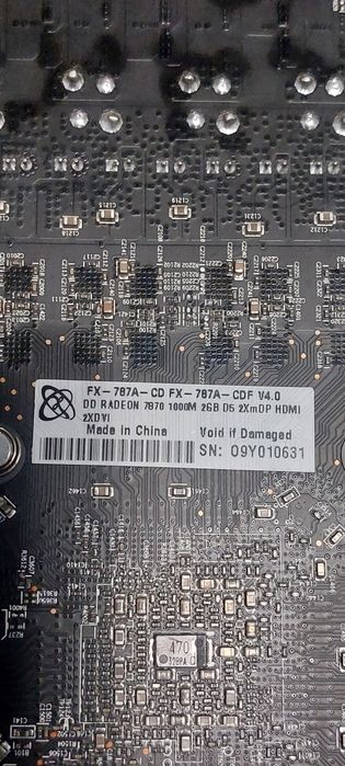 Placa video DEFECTA Radeon XFX HD 7870 2GB Gddr5 256 bit