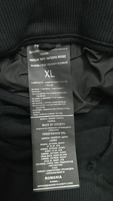 Pantaloni Made by Society