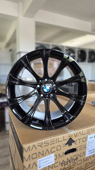 Jante BMW R18 5x120 Style 166 Noi Concave Seria 3 5 6 7 E39 E46 E60 E61 E63 E64 E65 E66 E67 E68 E90 E91 E92 E93
