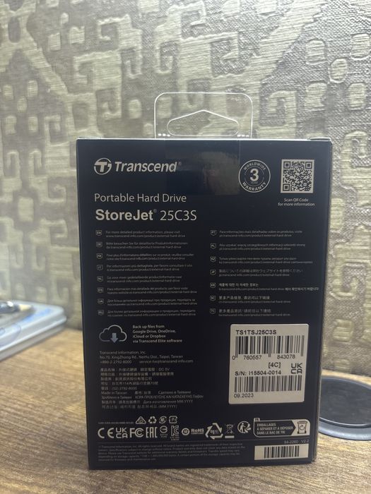 Продаю transcend  1 tb(extra slim)